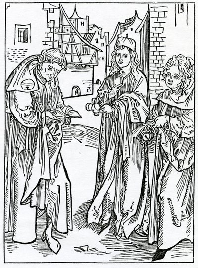 Von unprofitabler Studie, Illustration aus Alexander Barclays englischer Übersetzung von 